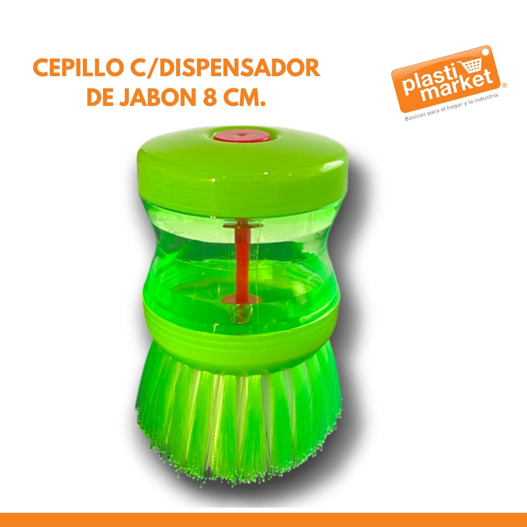 A7287 CEPILLO C/DISPENSADOR DE JABON 8 CM.
