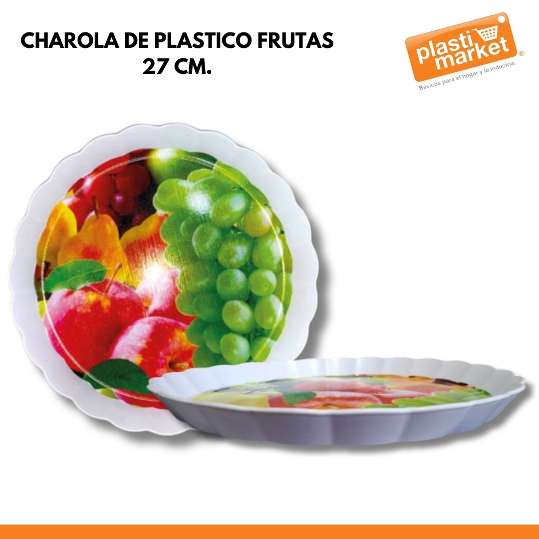 AA-0236-1 CHAROLA DE PLASTICO FRUTAS 27 CM.
