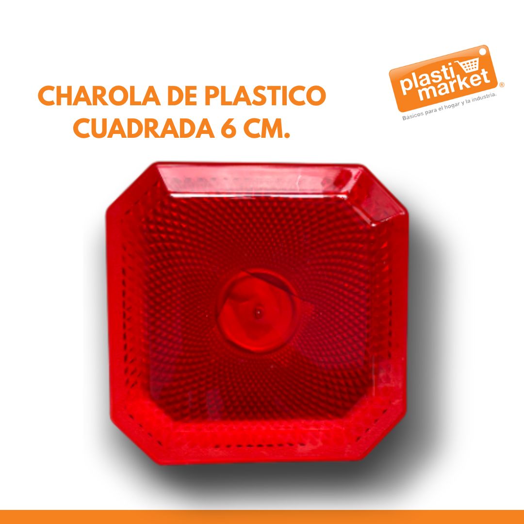 AA-1117-1 CHAROLA DE PLASTICO CUADRADA 6 CM.