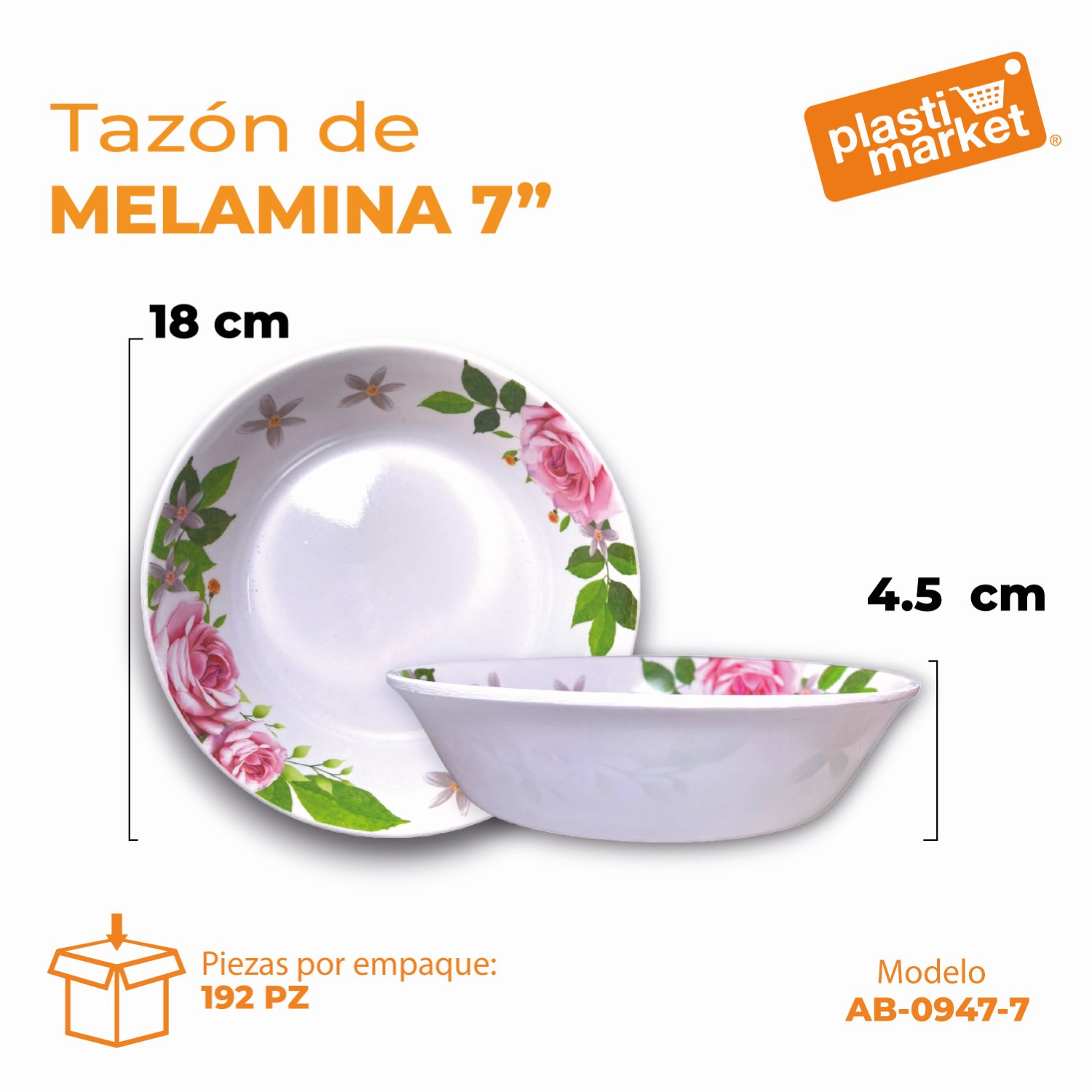 AB-0947-7 TAZON MELAMINA 7"