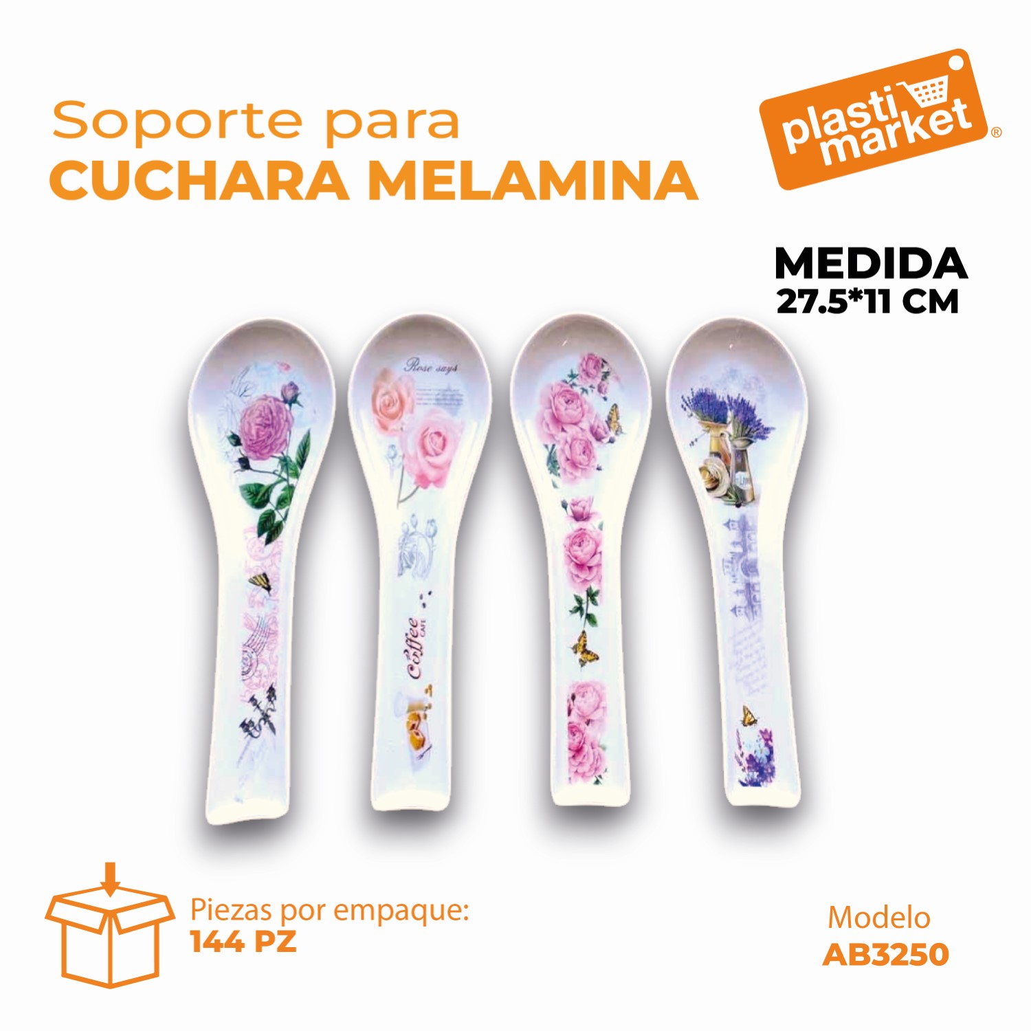 AB-3250 SOPORTE P/CUCHARA MELAMINA