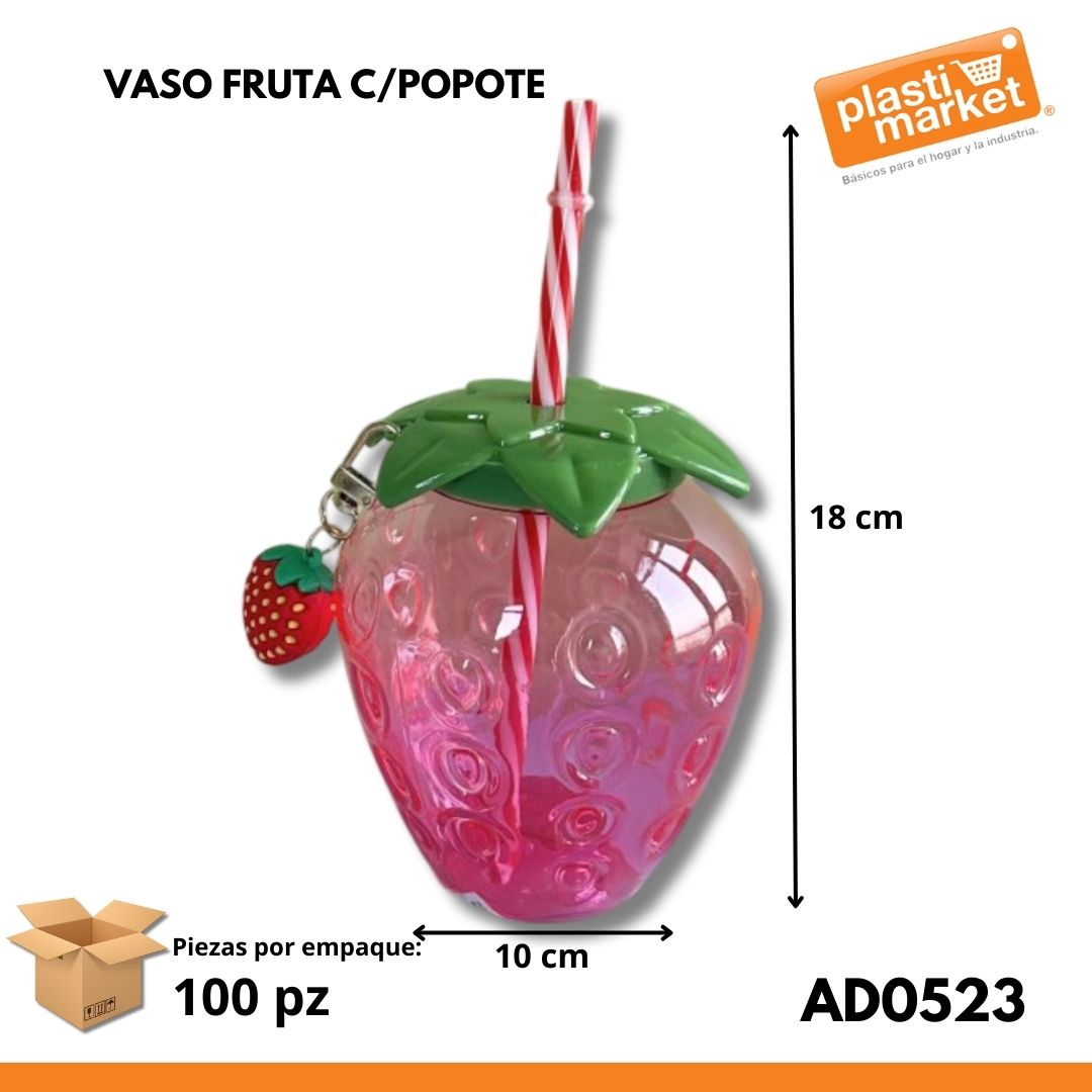 AD-0523 VASO FRUTA C/POPOTE