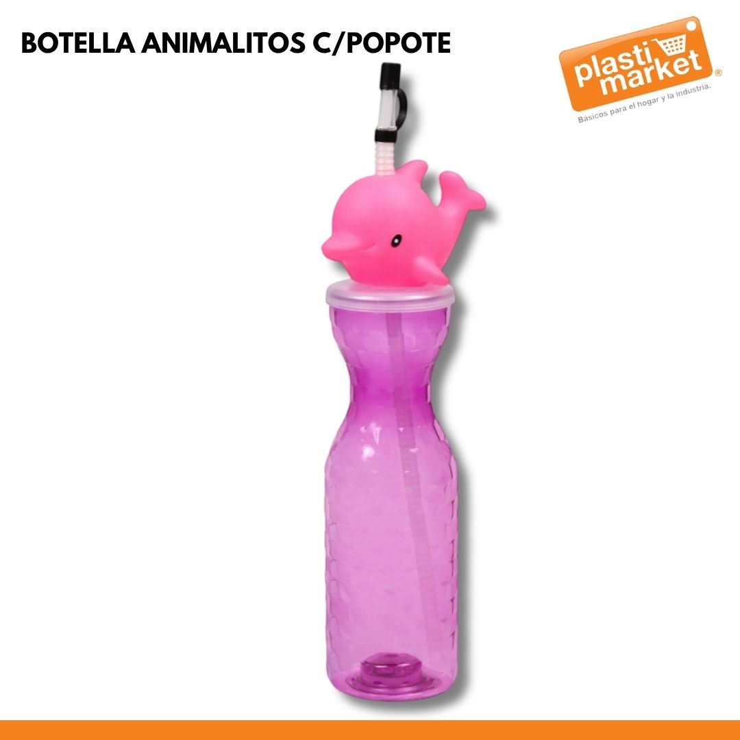 AD-1001B BOTELLA ANIMALITOS C/POPOTE