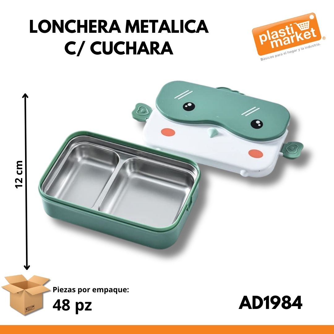 AD-1984 LONCHERA METALICA C/CUCHARA