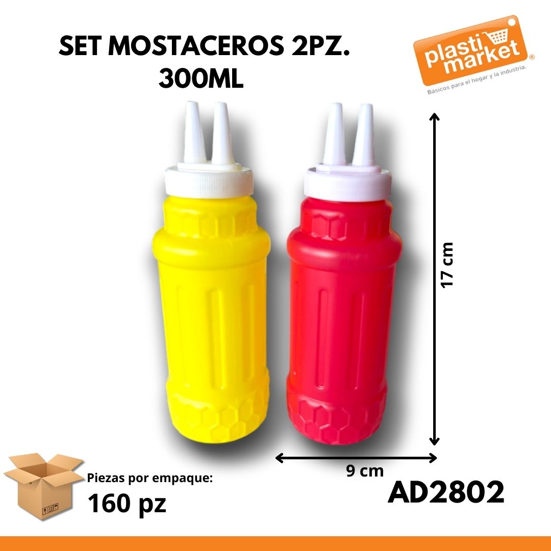 AD-2802 SET MOSTACEROS 2 PZ. 300 ML.