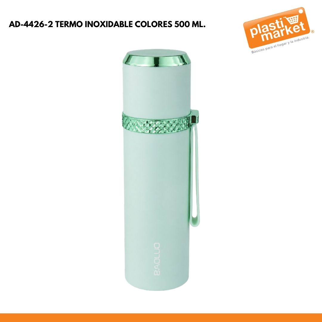 AD-4426-2 TERMO INOXIDABLE COLORES 500 ML.