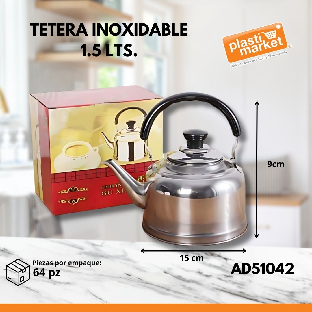 AD-5104-2 TETERA INOXIDABLE  LTS.