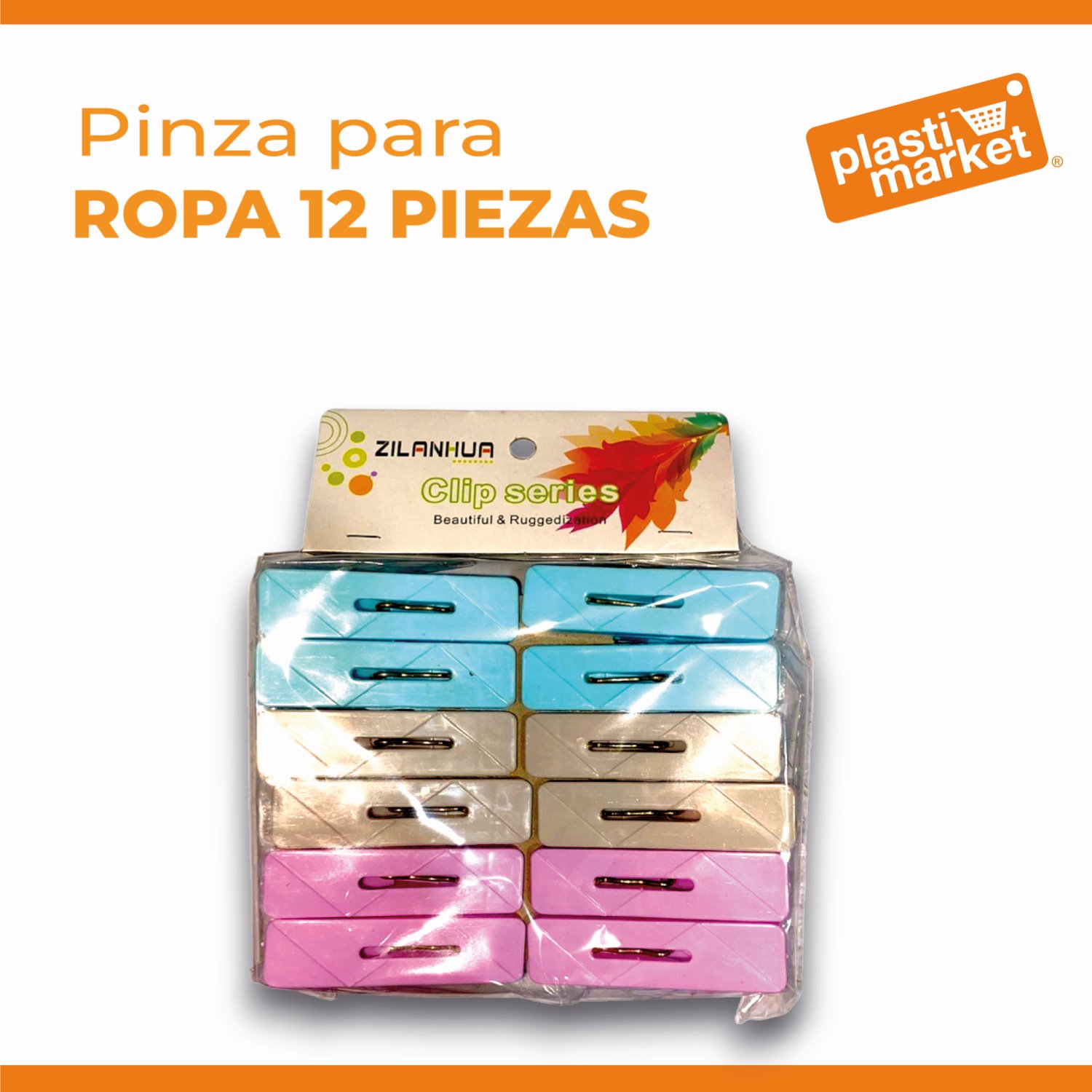 AE-3028-12 PINZA P/ROPA 12 PZ.