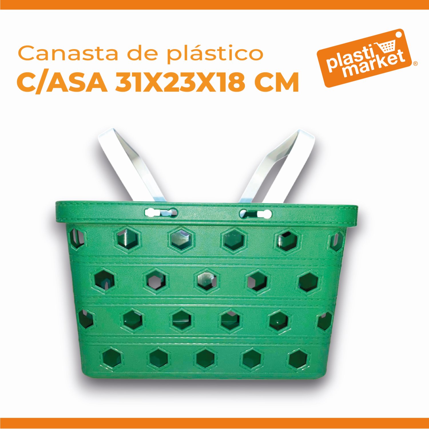 AK-1524-2 CANASTA DE PLASTICO C/ASA 31X23X18 CM.