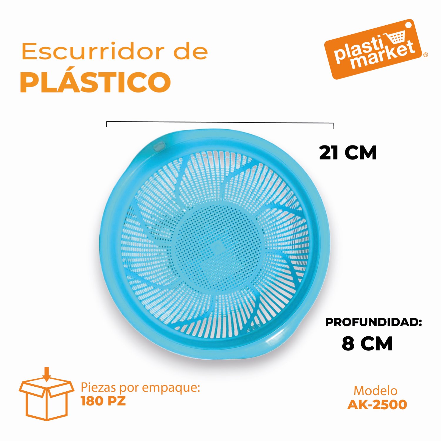 AK-2500 ESCURRIDOR DE VERDURAS 21 CM.