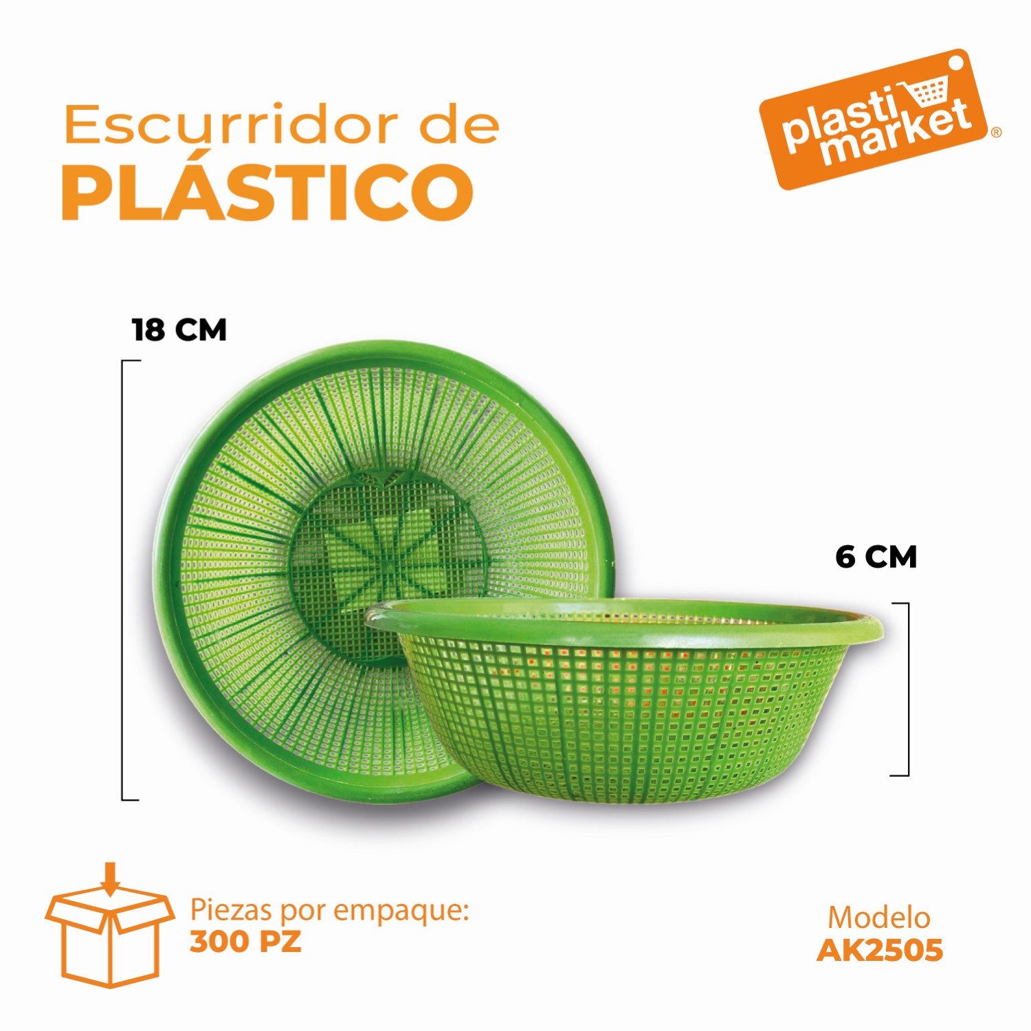 AK-2505 ESCURRIDOR DE PLASTICO