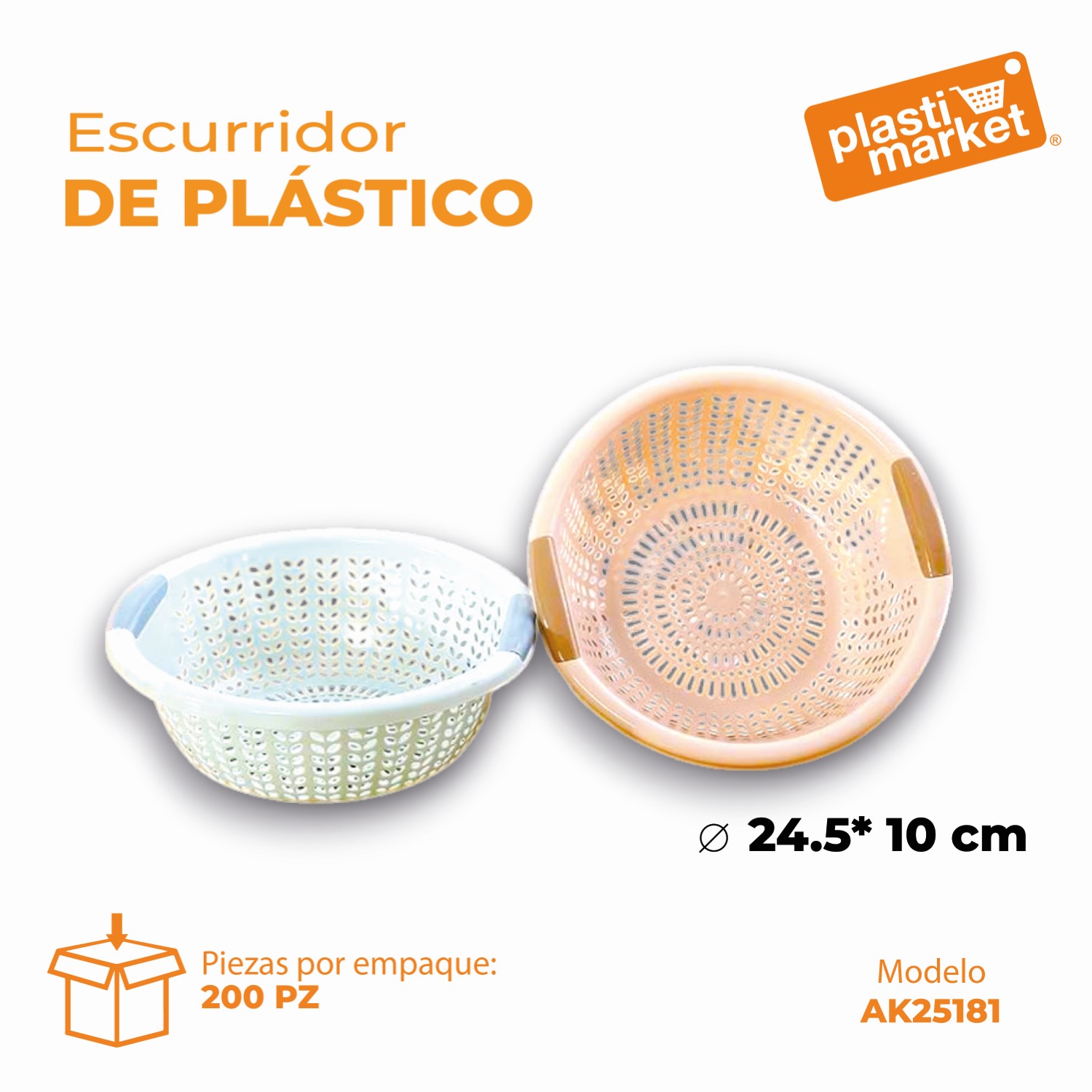 AK-2518-1 ESCURRIDOR DE PLASTICO