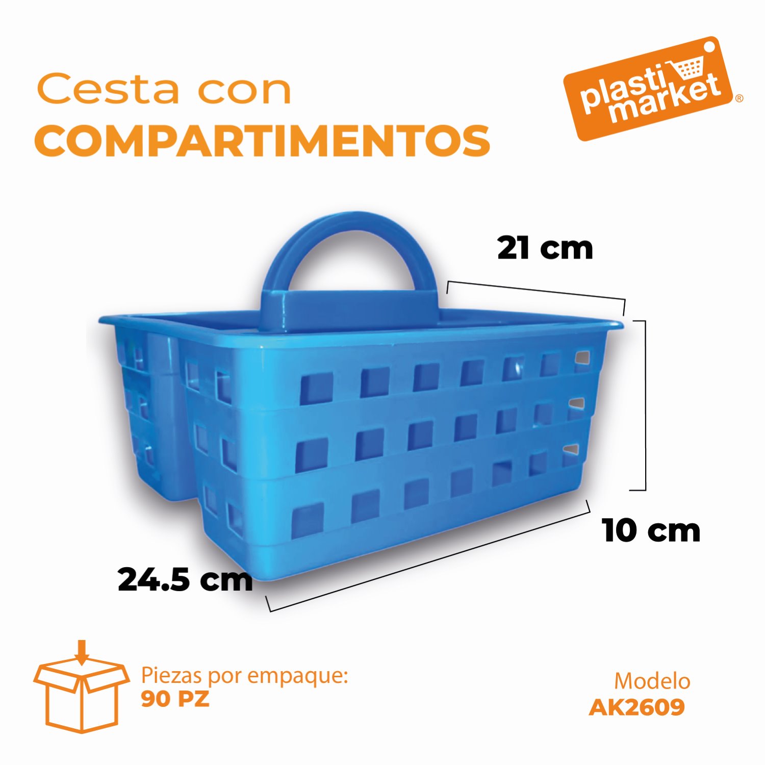 AK-2609 CESTA C/COMPARTIMENTOS