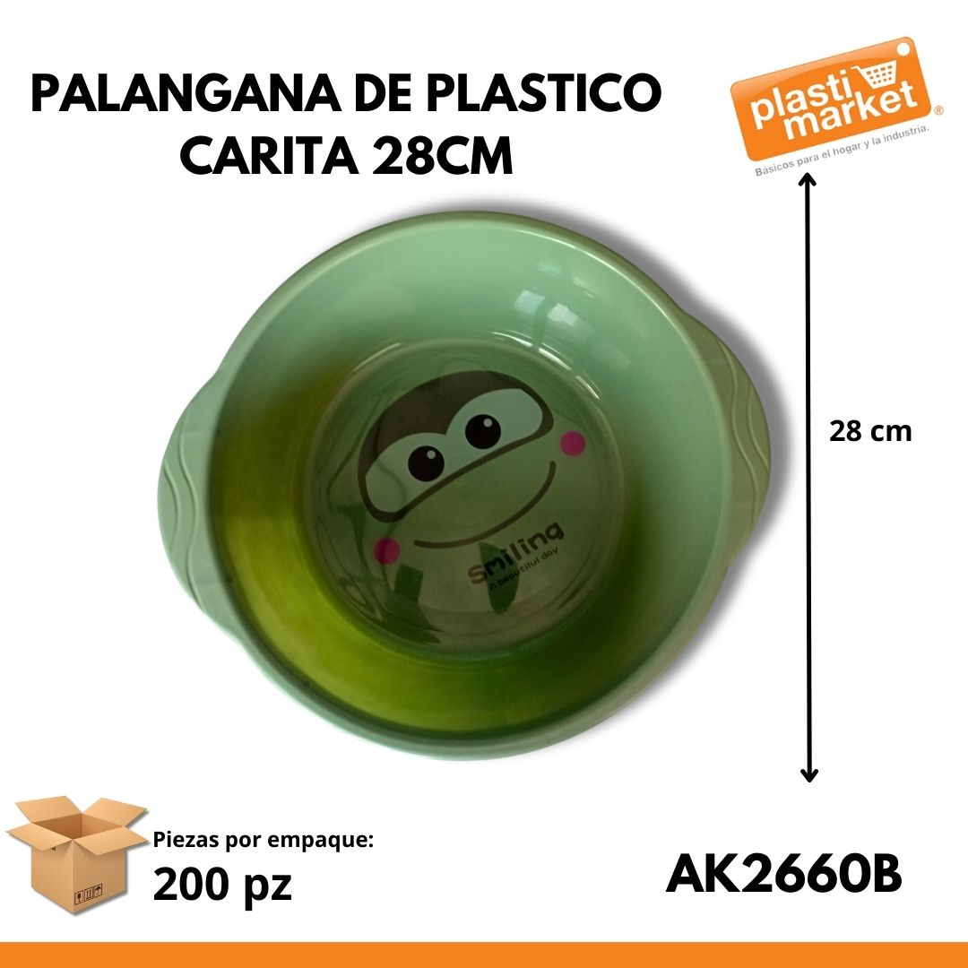 AK-2660B PALANGANA DE PLASTICO CARITA 28 CM.