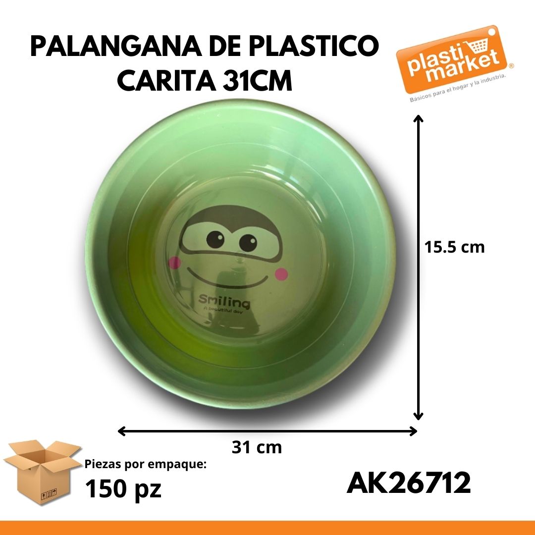 AK-2671-2 PALANGANA DE PLASTICO CARITA 31 CM.