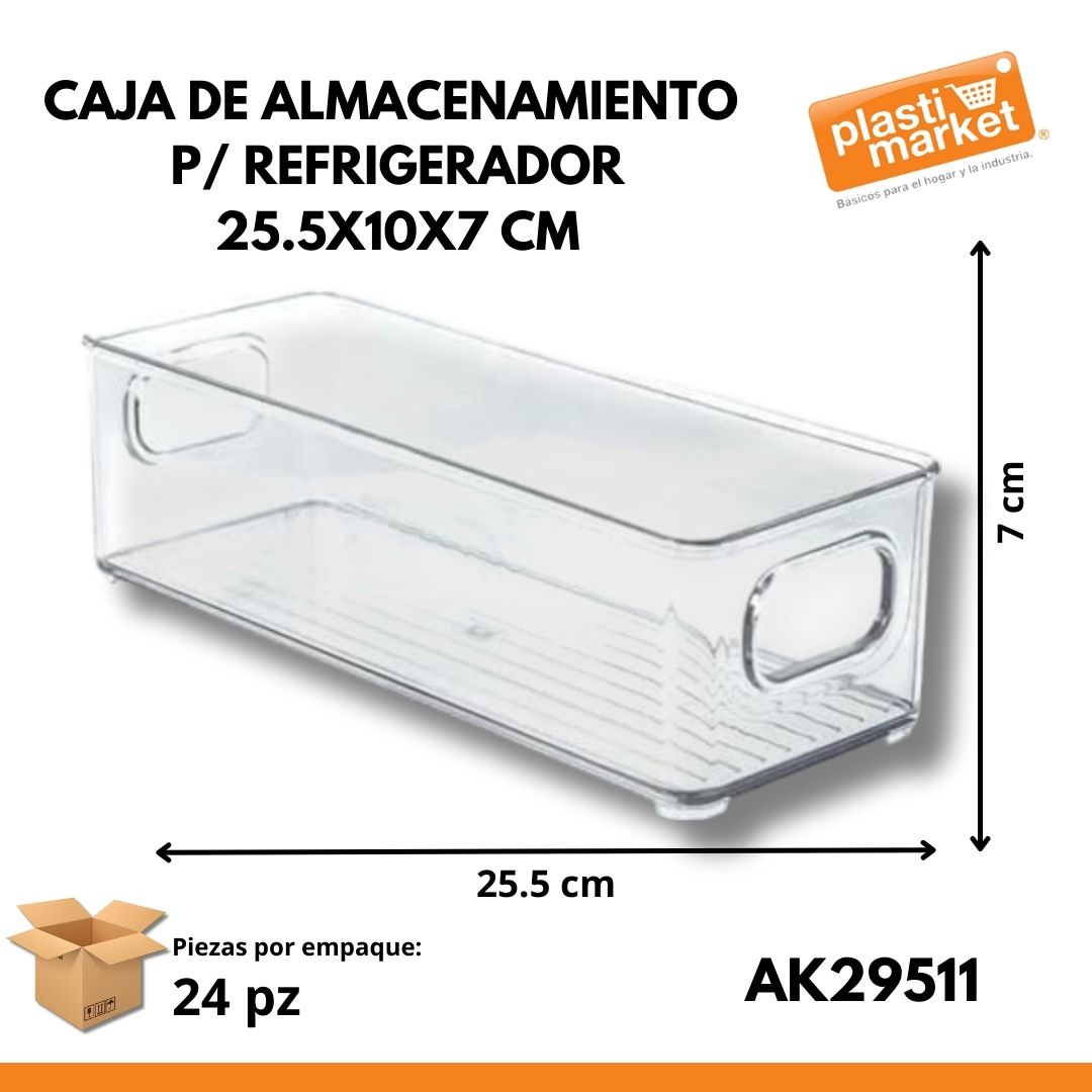 AK-2951-1 CAJA DE ALMACENAMIENTO P/REFRIGERADOR 25.5X10X7 CM.