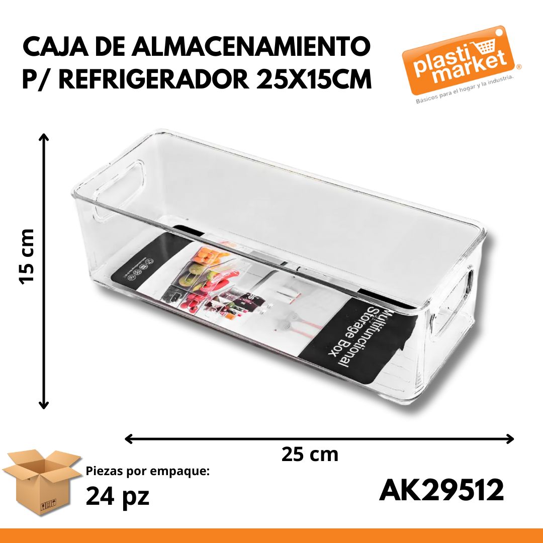 AK-2951-2 CAJA DE ALMACENAMIENTO P/REFRIGERADOR 25X15 CM.