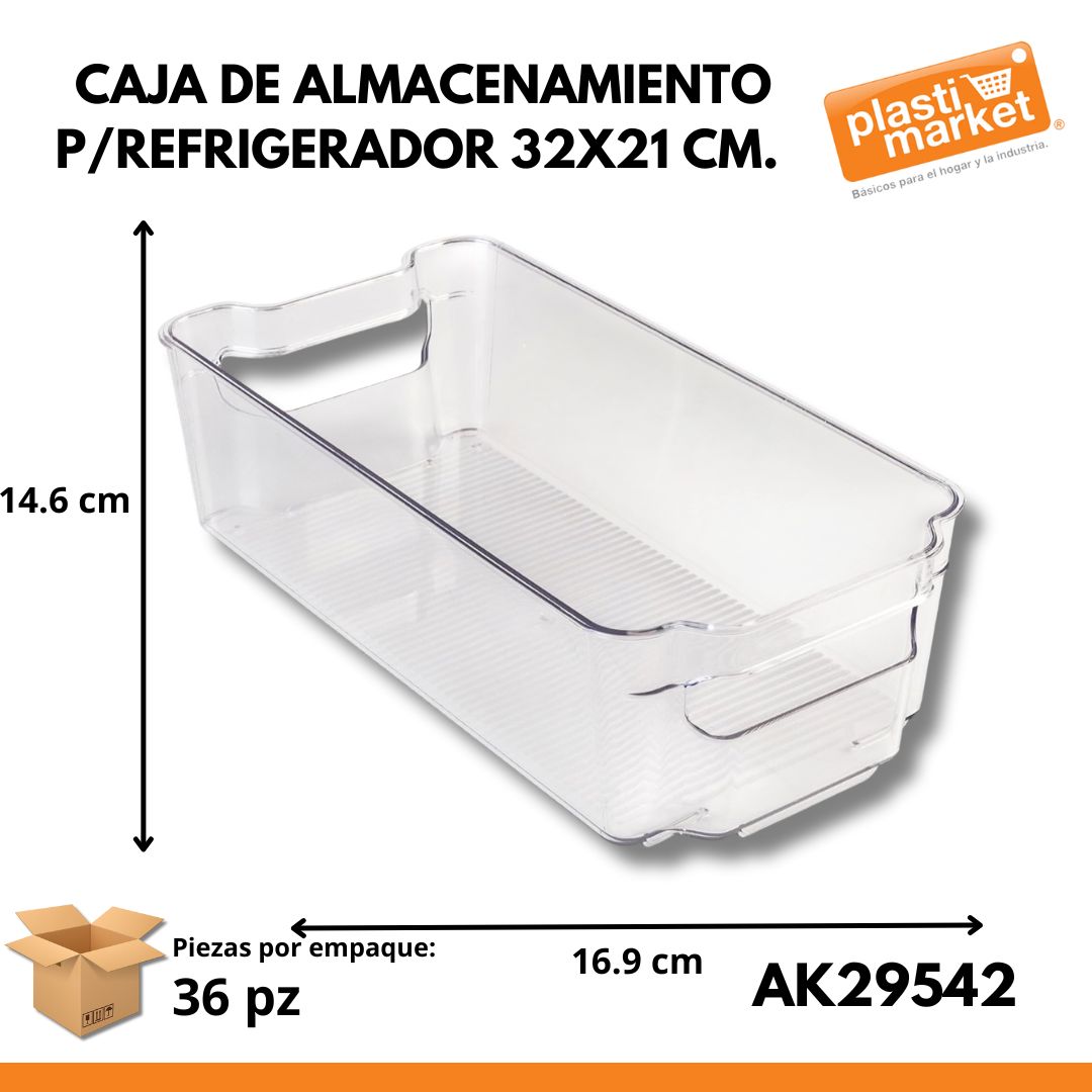 AK-2954-2 CAJA DE ALMACENAMIENTO P/REFRIGERADOR 32X21 CM.