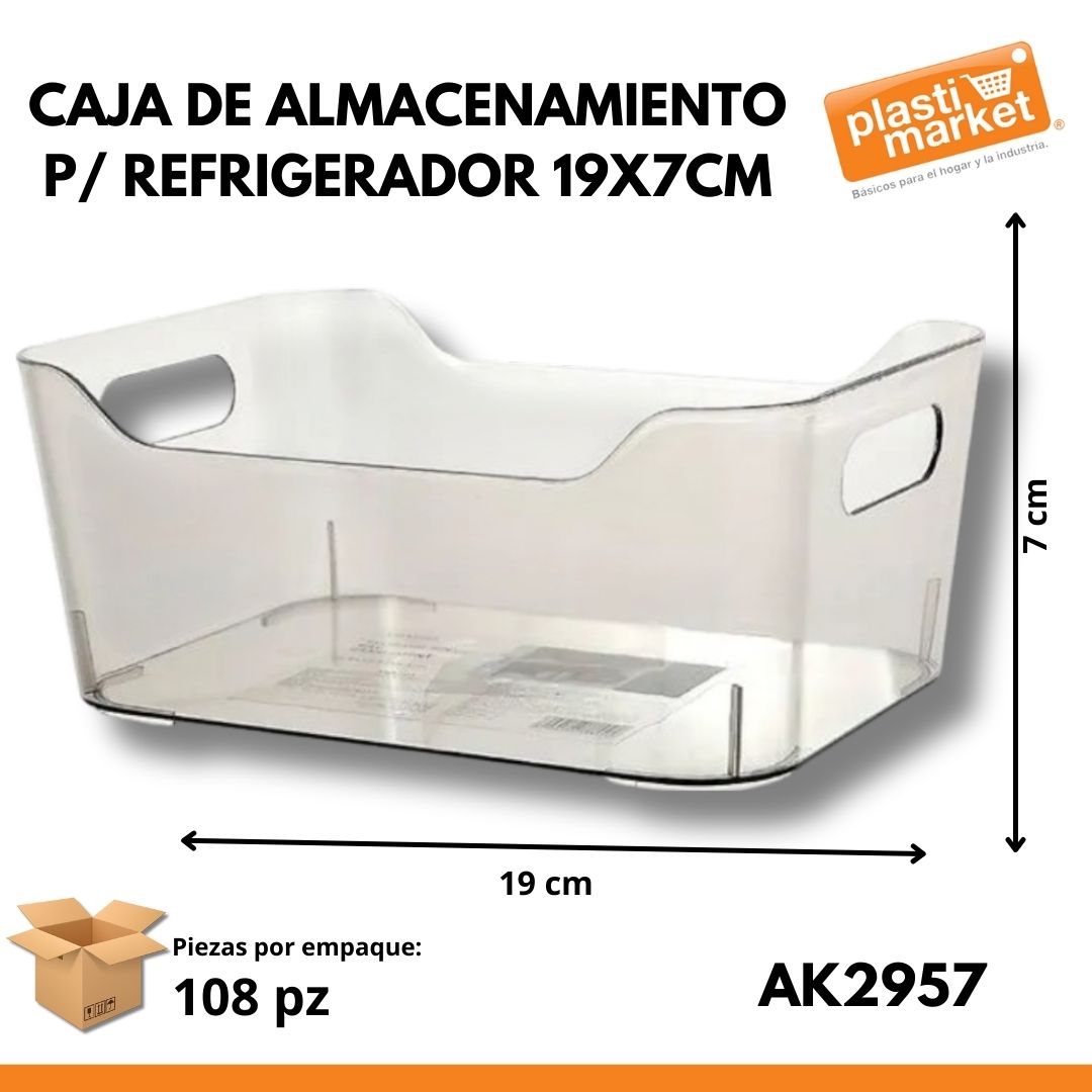 AK-2957 CAJA DE ALMACENAMIENTO P/REFRIGERADOR 19X7 CM.