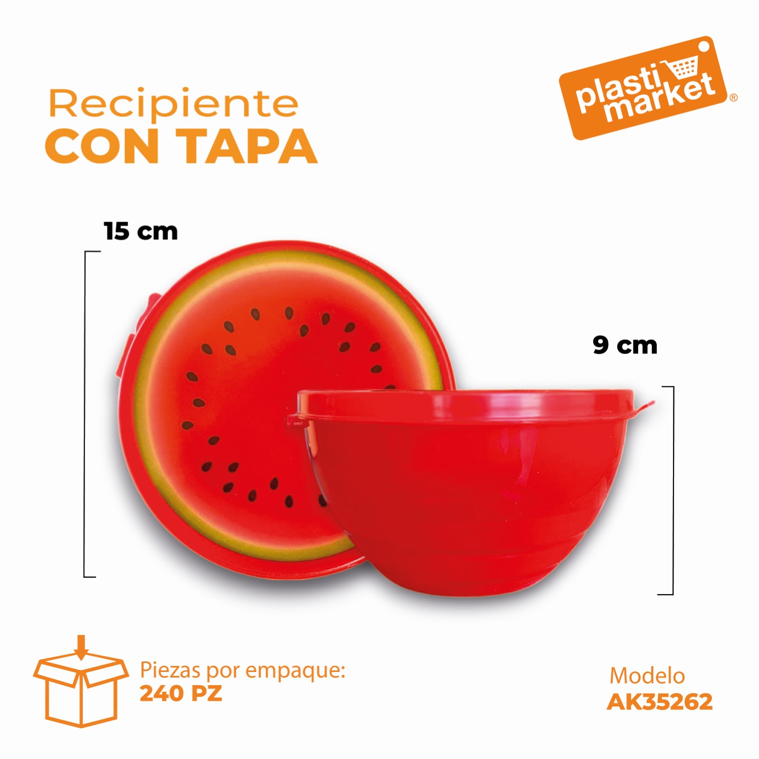 AK-3526-2 RECIPIENTE C/TAPA