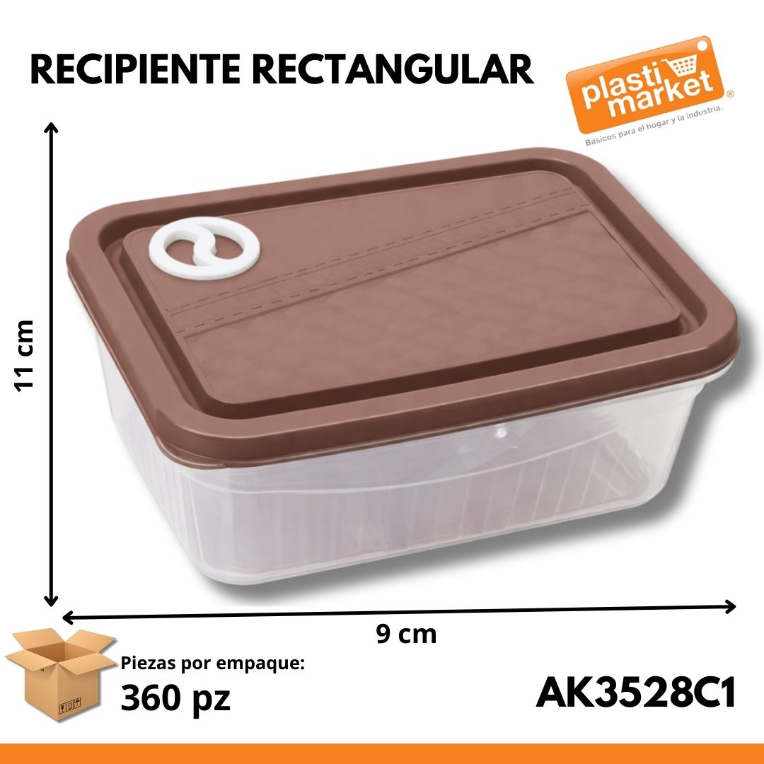 AK-3528C-1 RECIPIENTE RECTANGULAR