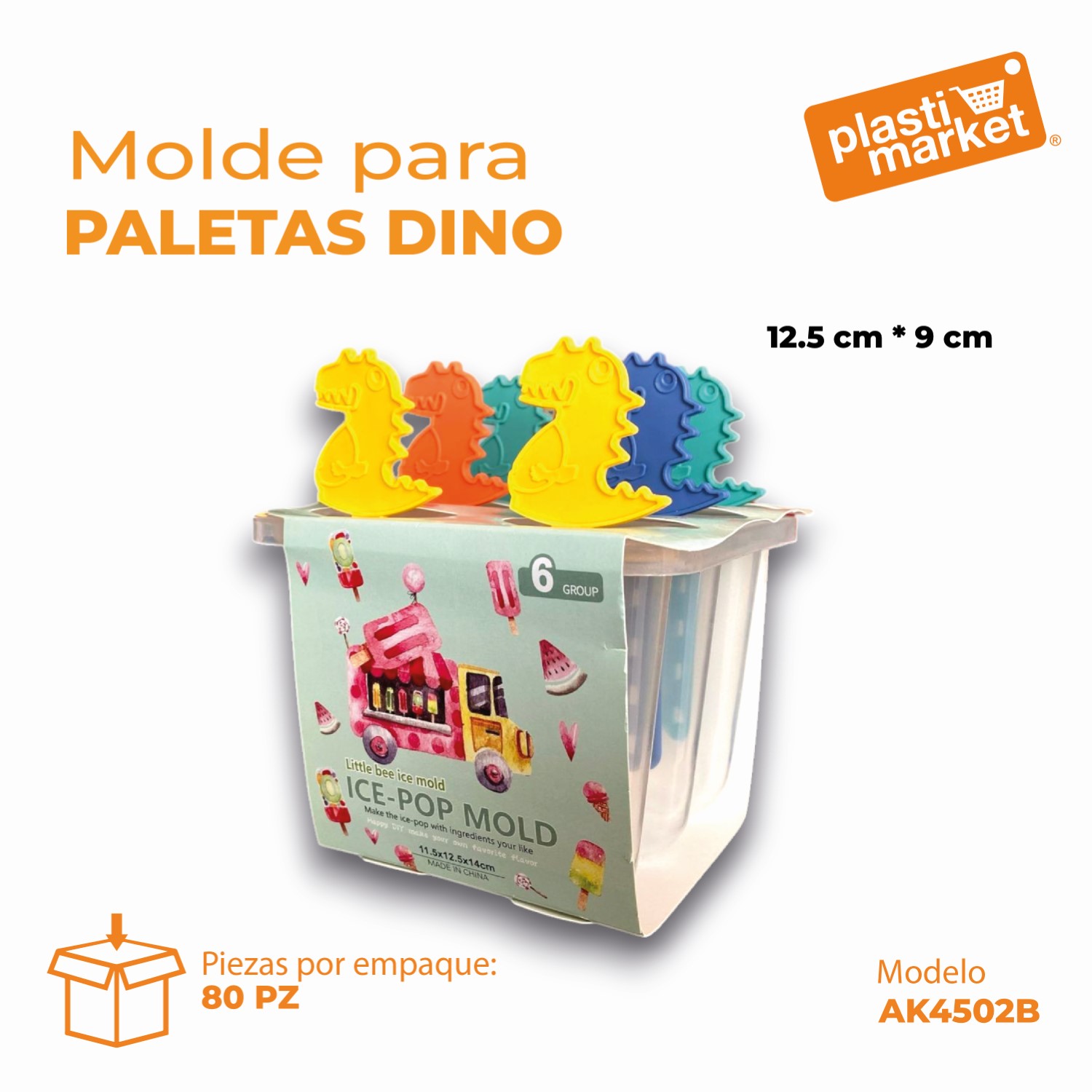 AK-4502B MOLDE P/PALETAS DINO