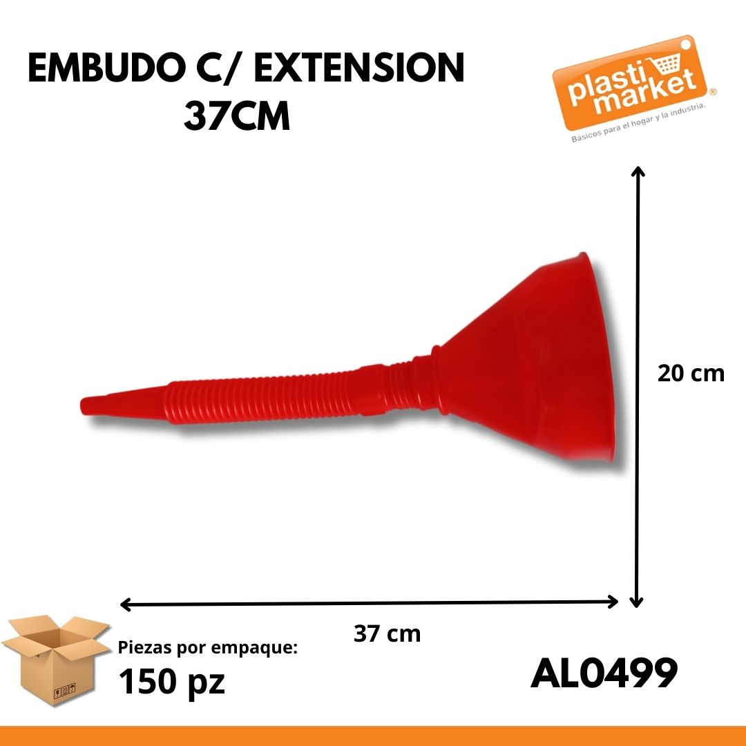 AL-0499 EMBUDO C/EXTENSION 37 CM.