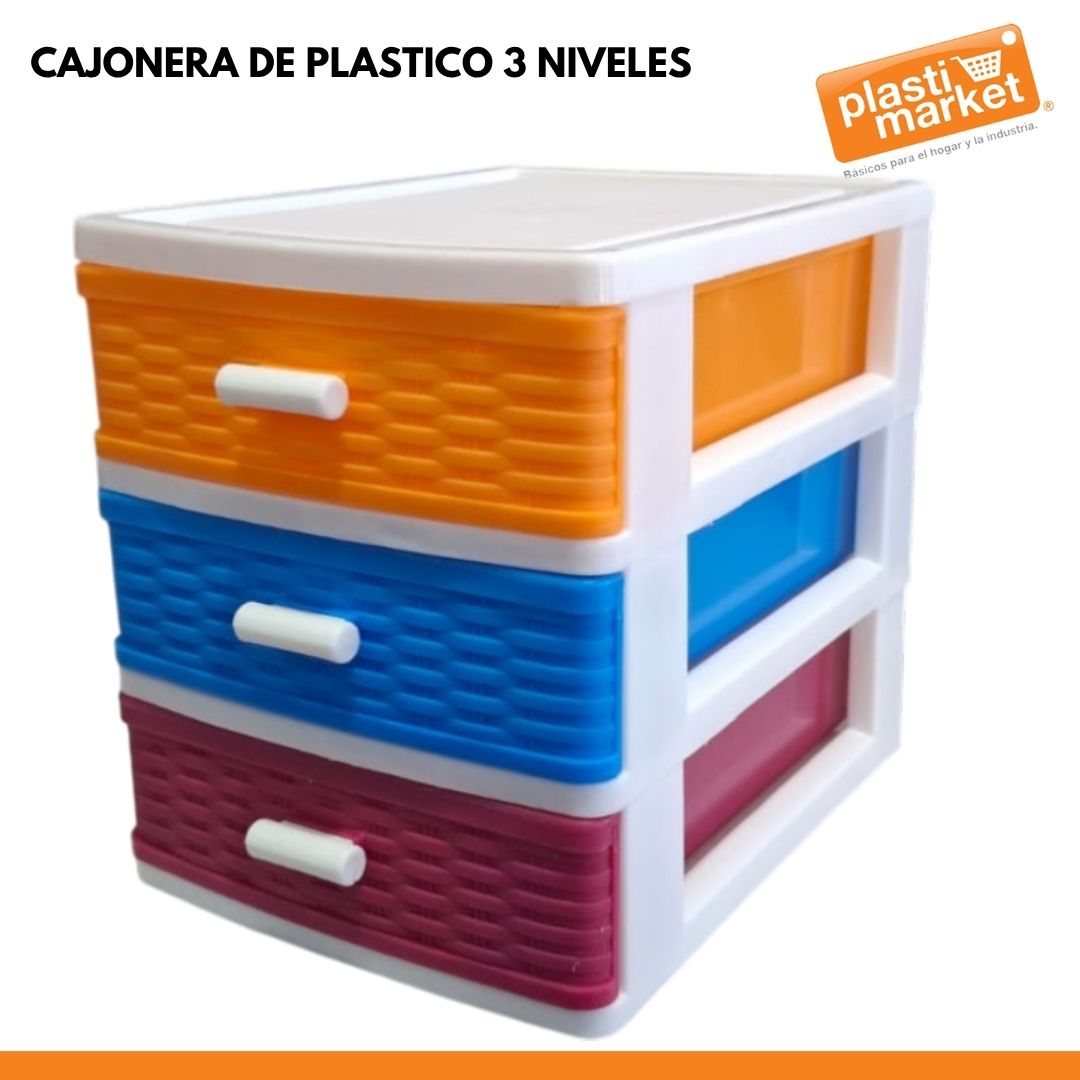 AM-0204 CAJONERA DE PLASTICO 3 NIVELES