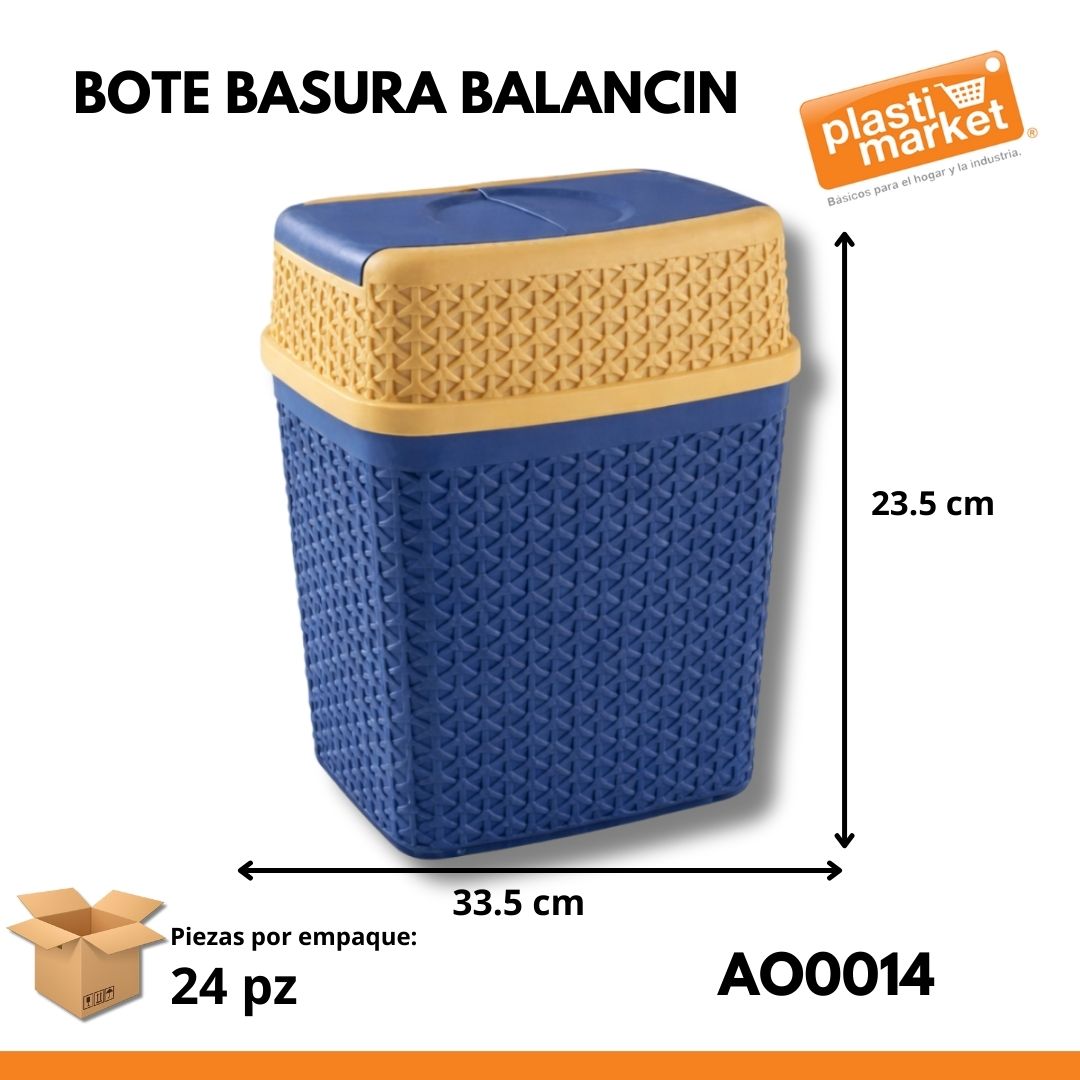 AO-0014 BOTE BASURA BALANCIN