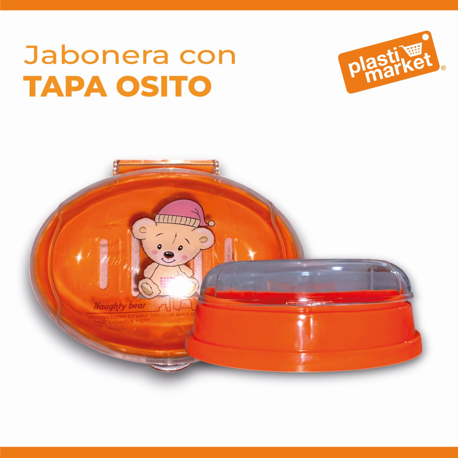 AO-2003 JABONERA C/TAPA OSITO