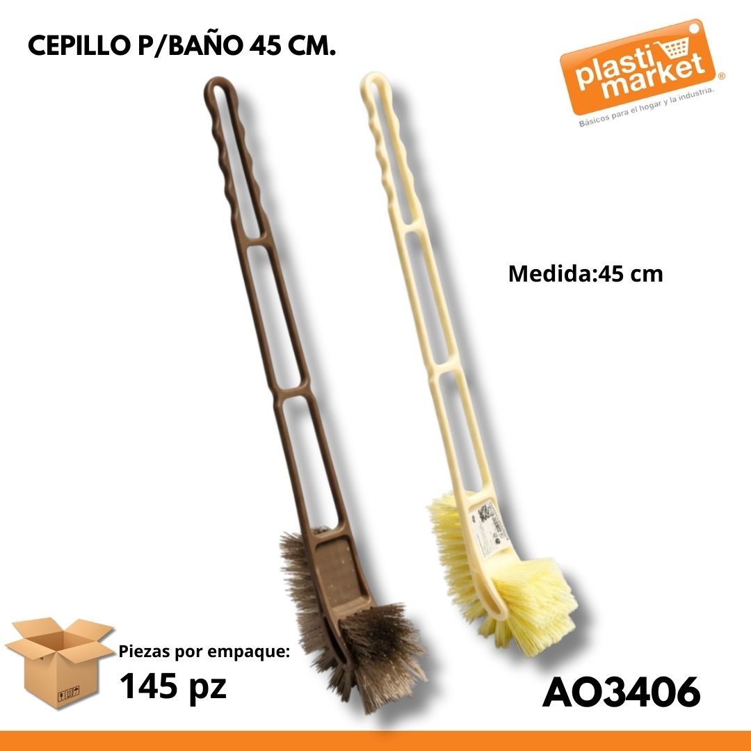 AO-3406 CEPILLO P/BAÑO 45 CM.