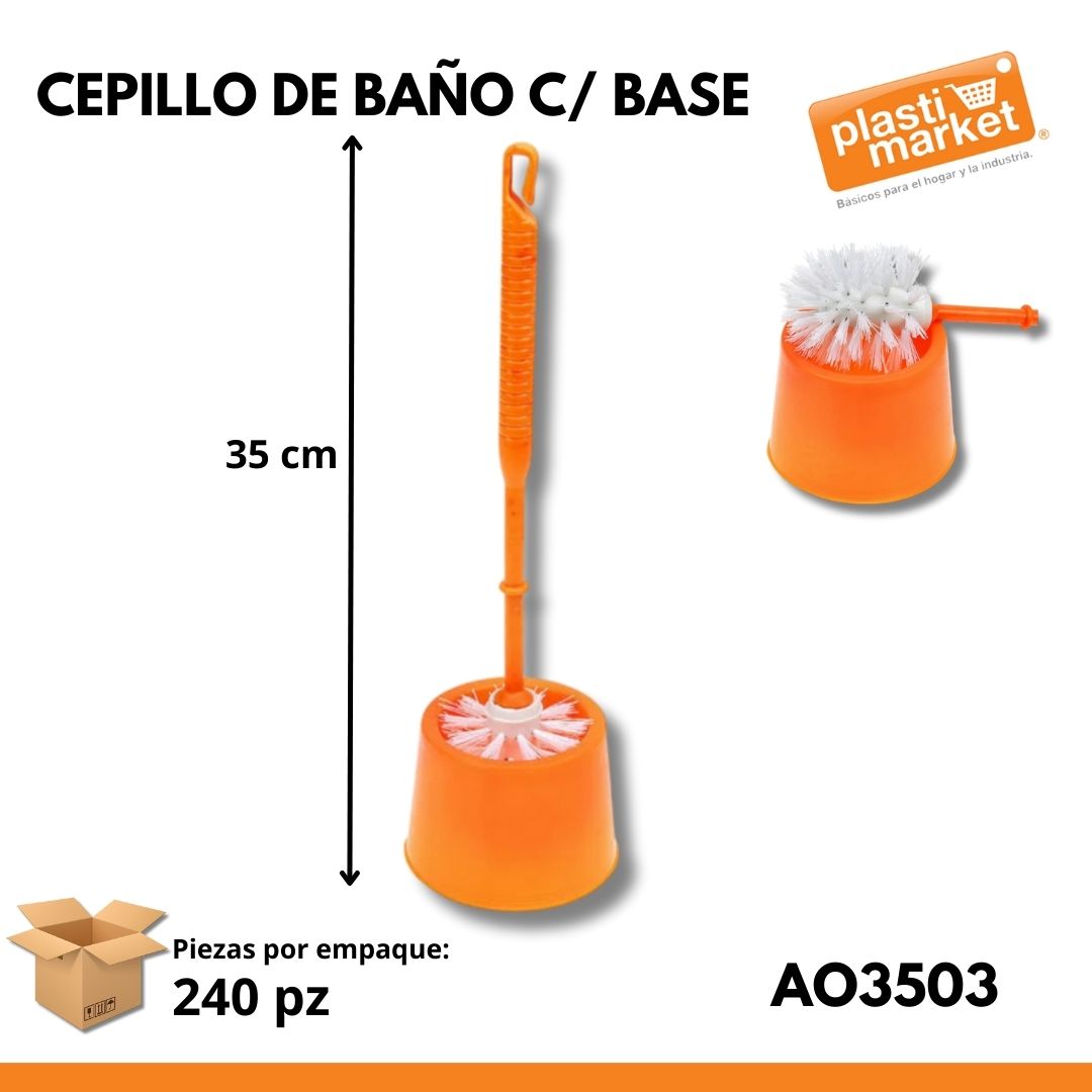 AO-3503 CEPILLO DE BAÑO C/BASE