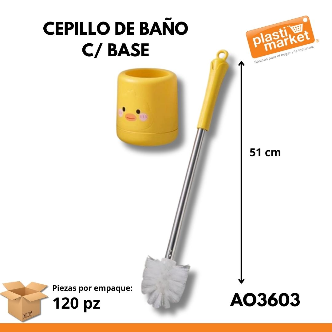 AO-3603 CEPILLO DE BAÑO C/BASE