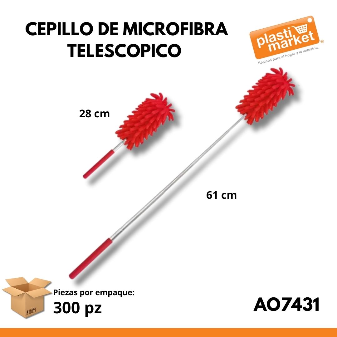 AO-7431 CEPILLO DE MICROFIBRA TELESCOPICO