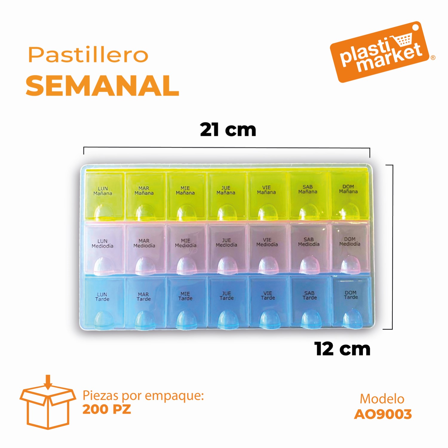 AO-9003 PASTILLERO SEMANAL