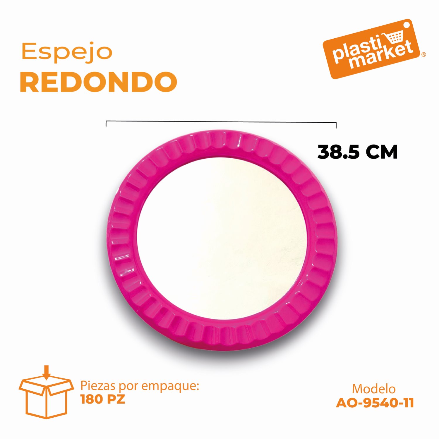 AO-9540-11 ESPEJO REDONDO 38.5 CM.