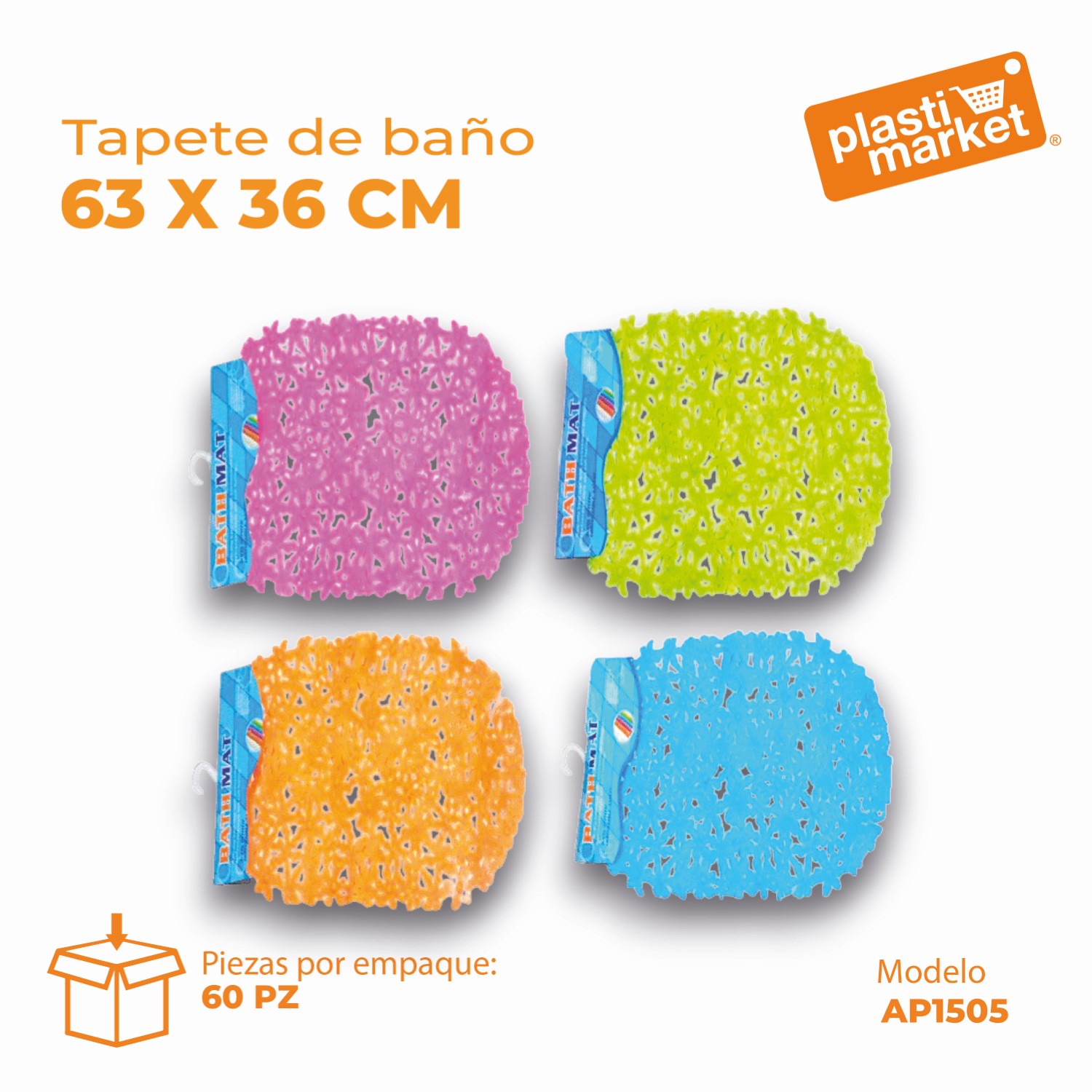 AP-1505 TAPETE BAÑO 63X36 CM.