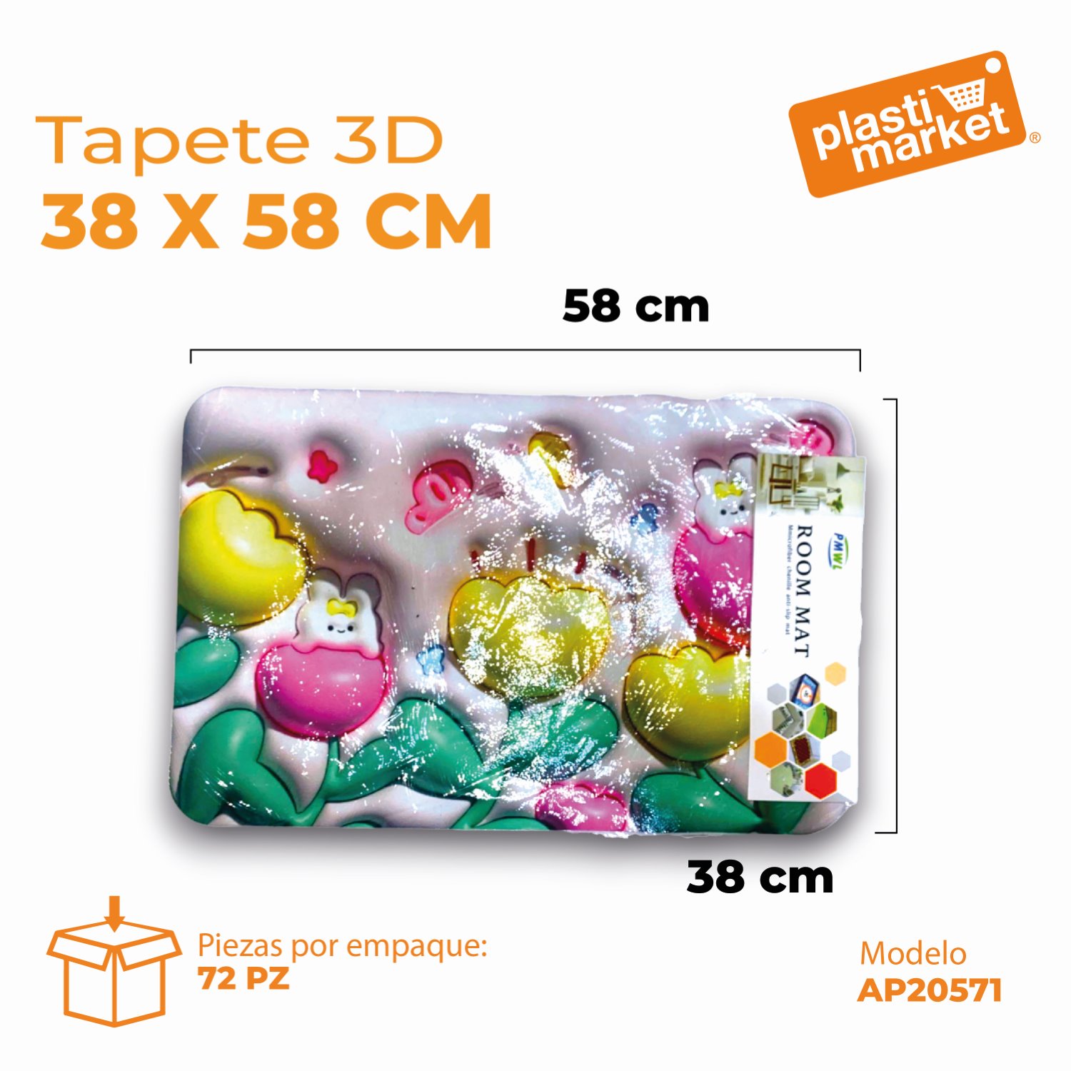 AP-2057-1 TAPETE 3D 38X58 CM.