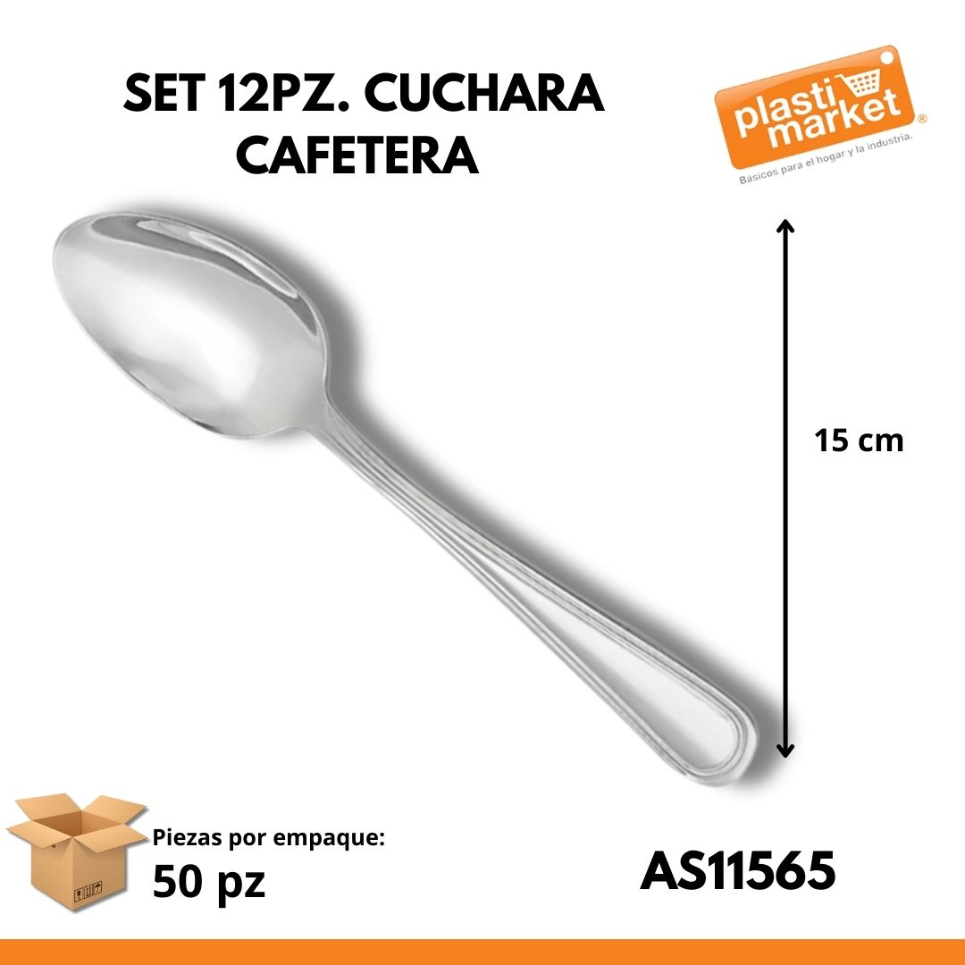 AS-1156-5 SET 12 PZ. CUCHARA CAFETERA