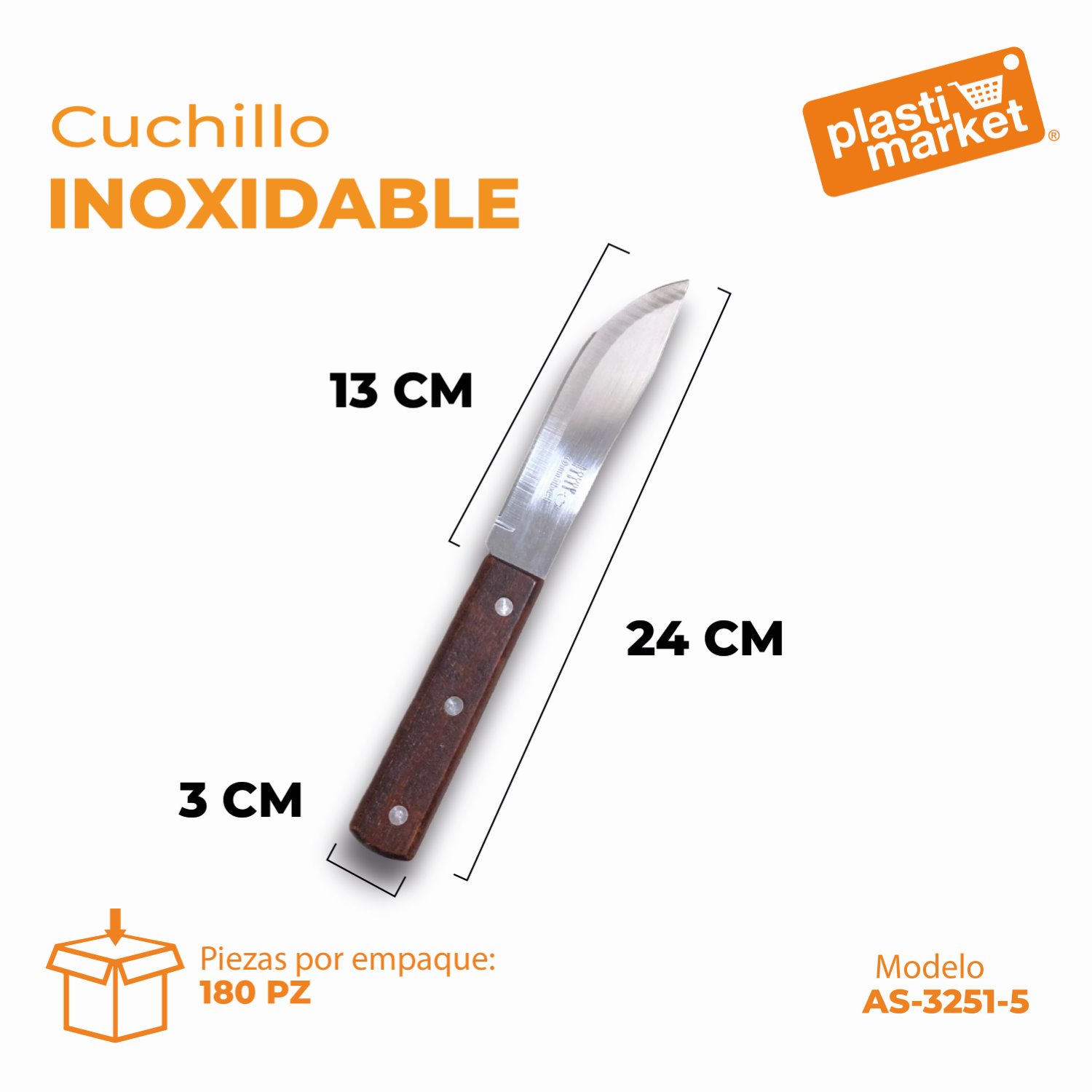 AS-3251-5 CUCHILLO INOXIDABLE