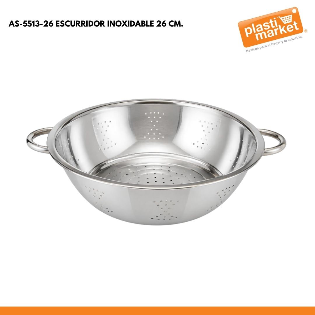 AS-5513-26 ESCURRIDOR INOXIDABLE 26 CM.