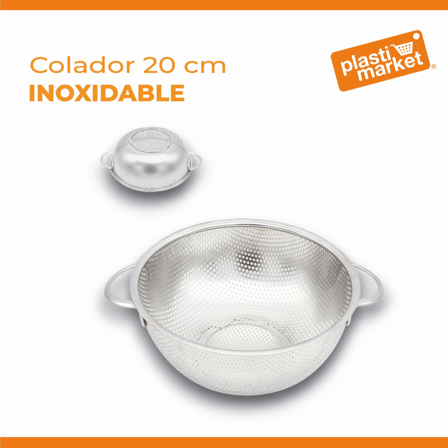 AS-5514-20 COLADOR INOXIDABLE 19.5 CM.