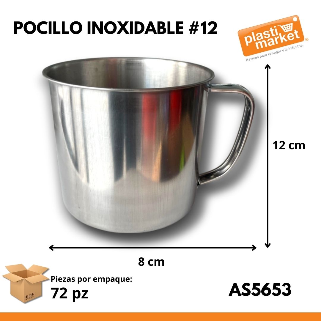 AS-5653 POCILLO INOXIDABLE #12