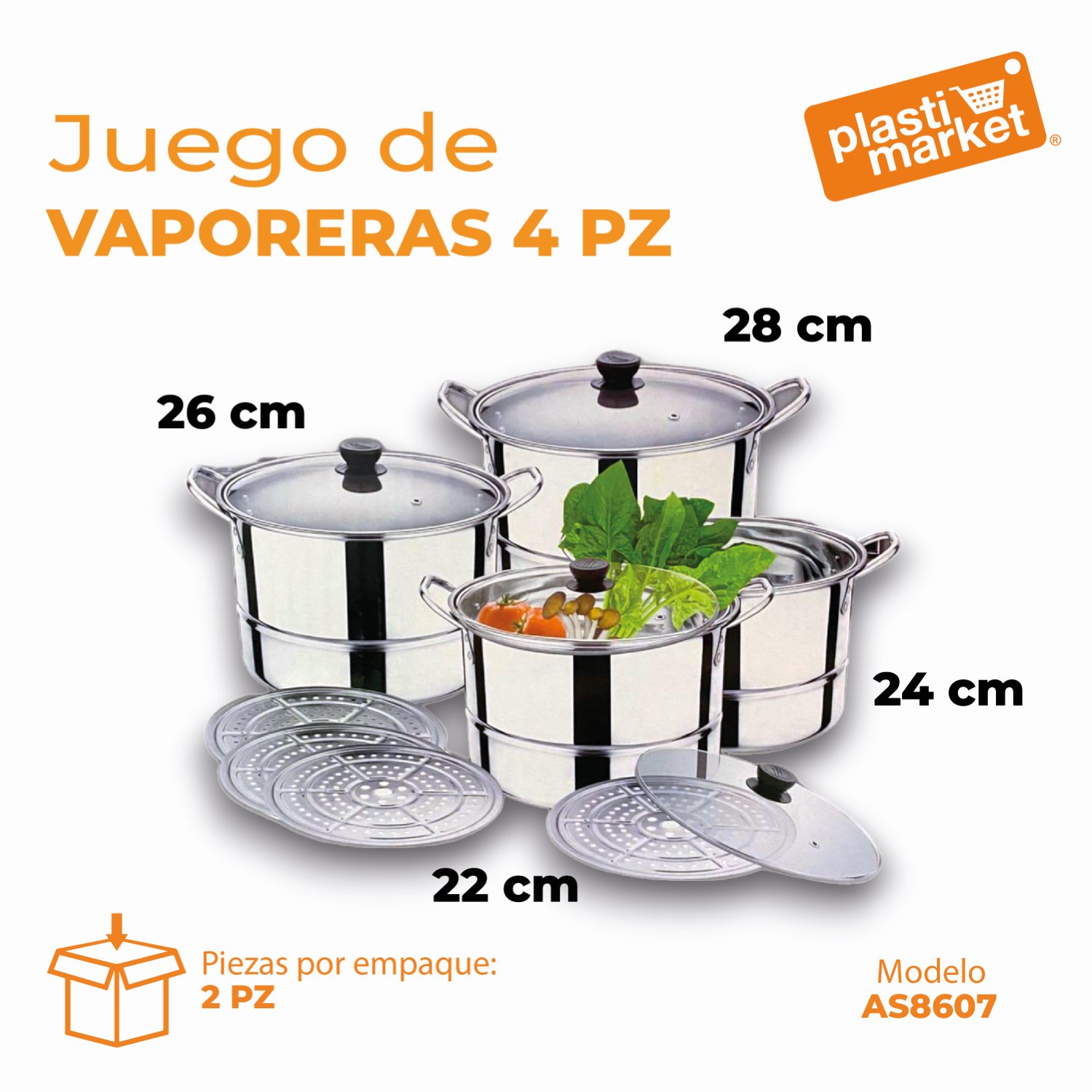 AS-8607 JUEGO DE VAPORERAS 4 PZ.