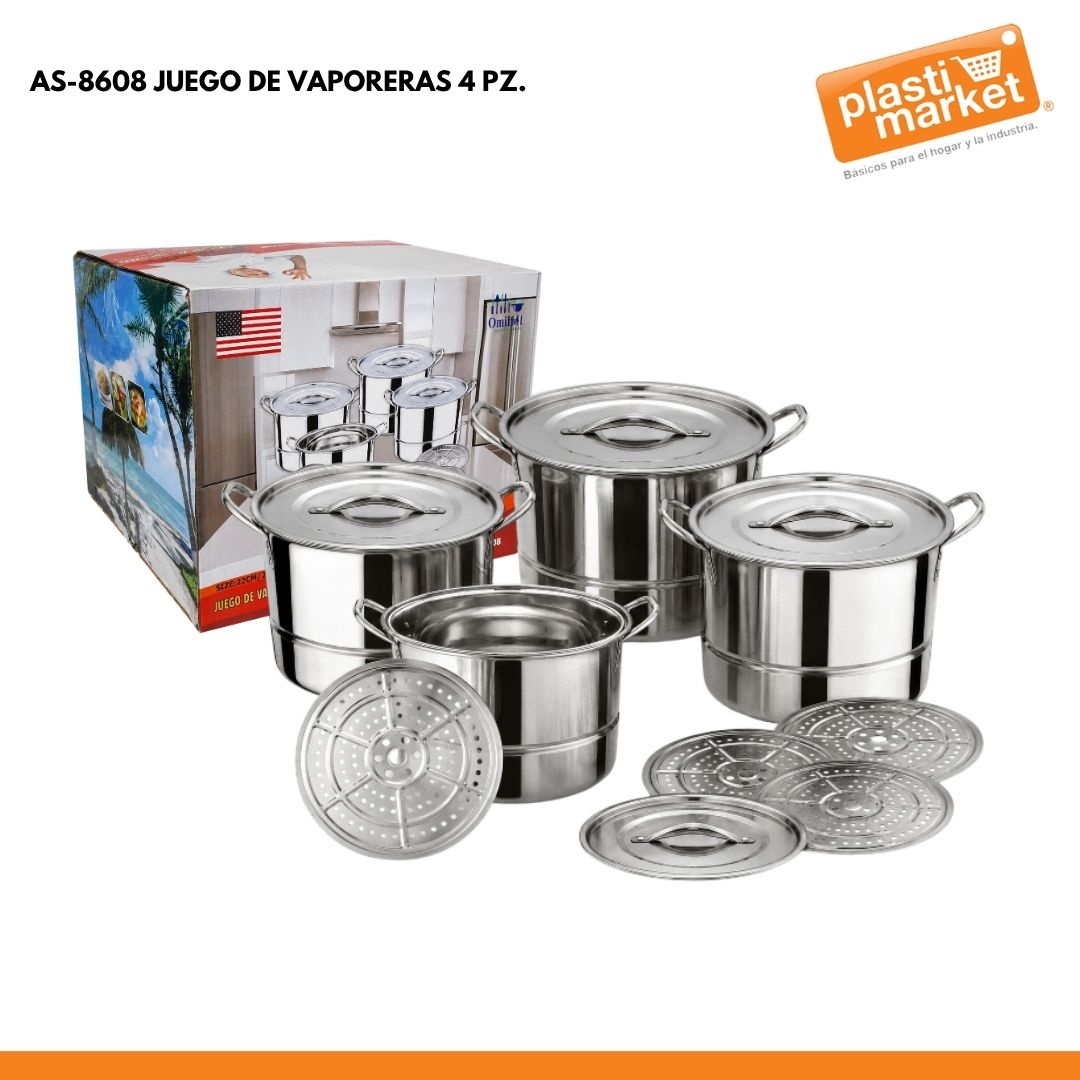 AS-8608 JUEGO DE VAPORERAS 4 PZ.