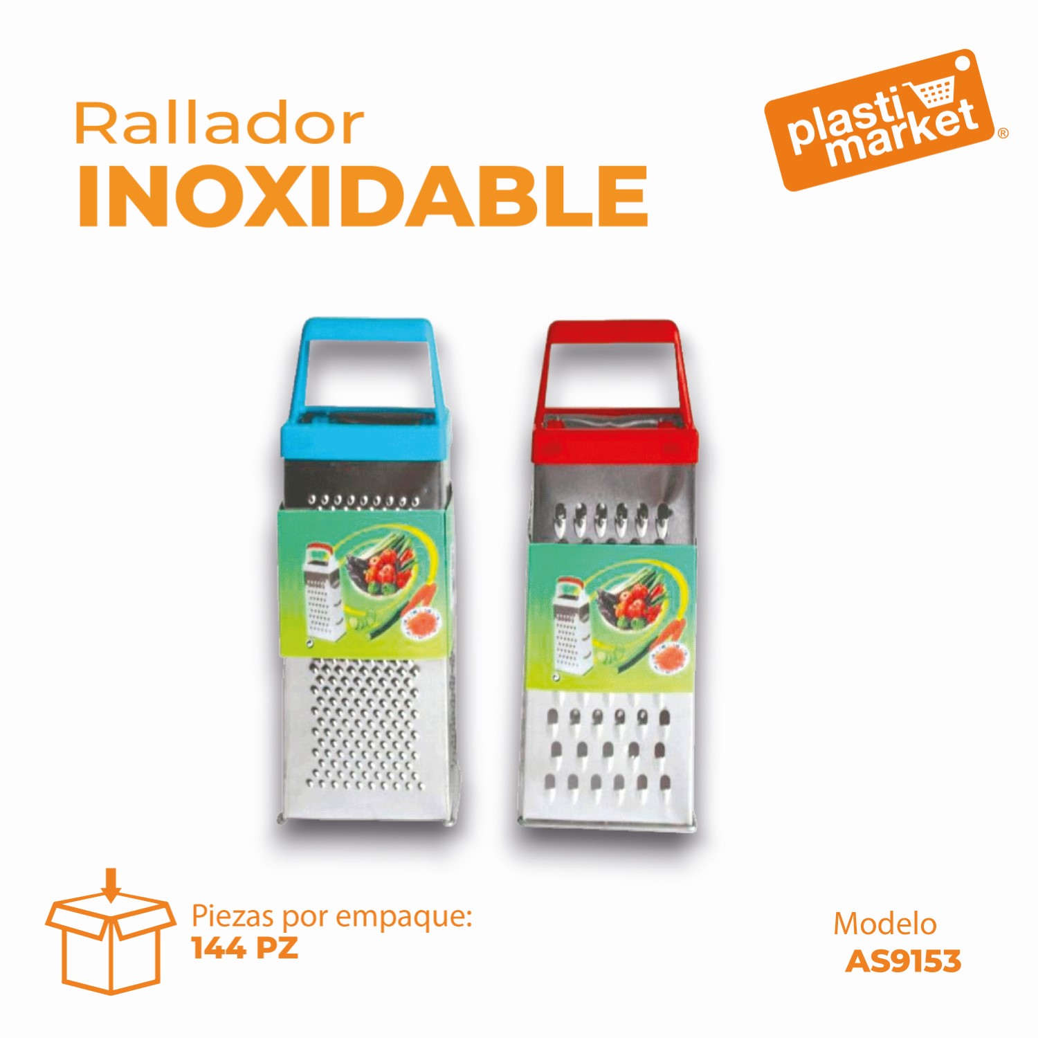AS-9153 RALLADOR INOXIDABLE