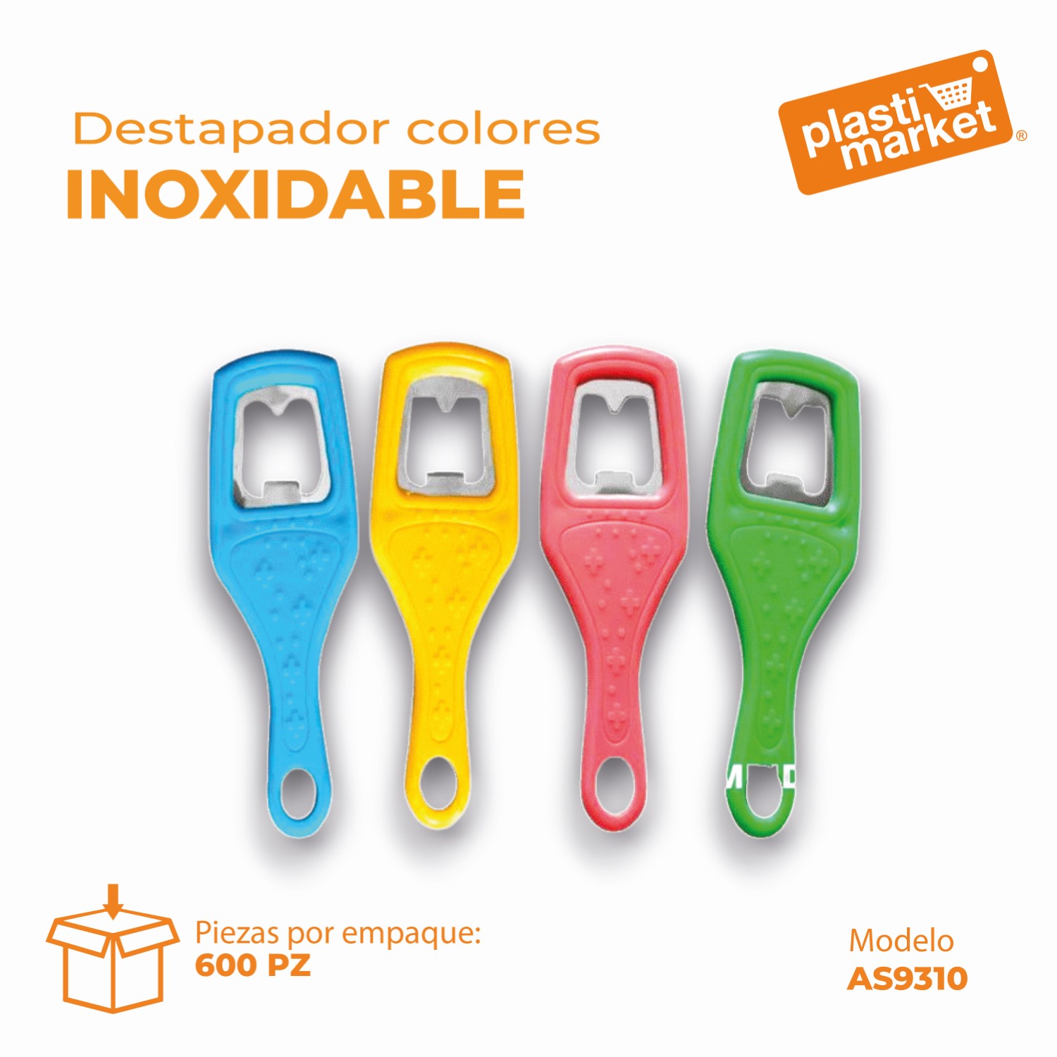 AS-9310 DESTAPADOR COLORES INOXIDABLE
