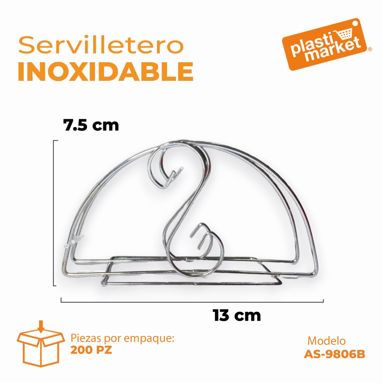 AS-9806B SERVILLETERO INOXIDABLE