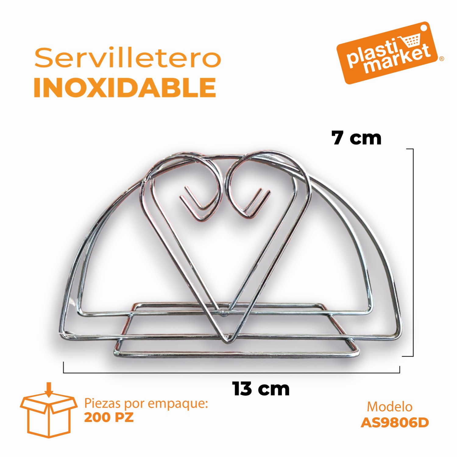 AS-9806D SERVILLETERO INOXIDABLE