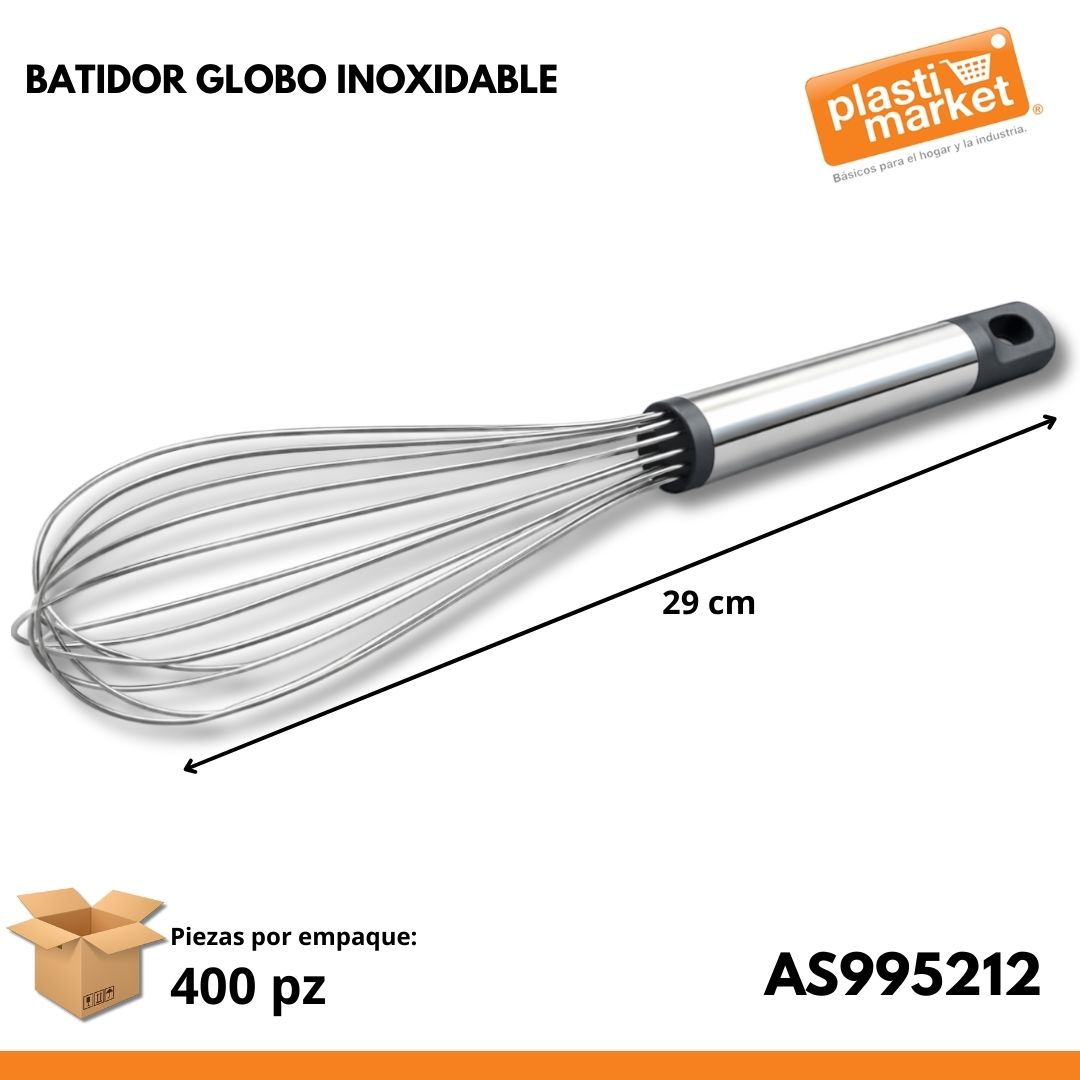 AS-9952-12 BATIDOR GLOBO INOXIDABLE